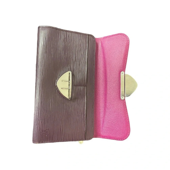 Louis Vuitton | Cassis Epi Eugenie Portefeuille Trifold Wallet - Picture 2 of 13